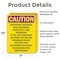 Signmission Radiation & Laser Sign, 10 in H x 7 in W, Vinyl Decal, Rectangle OS-2PACK-CR-D-710-V-10249 - alternate 6